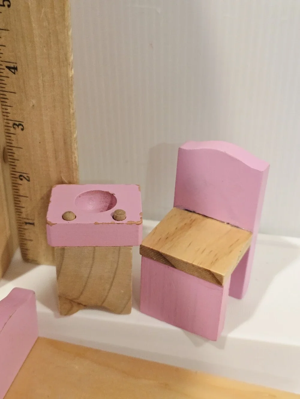 Wooden Dollhouse Mixed Furniture Set